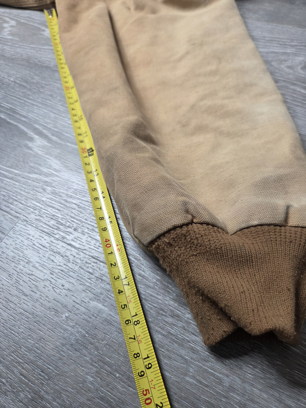 Carhartt Wildwood Womens XL Sherpa Lined Canvas Work Jacket Tan Brown - Picture 7 of 13